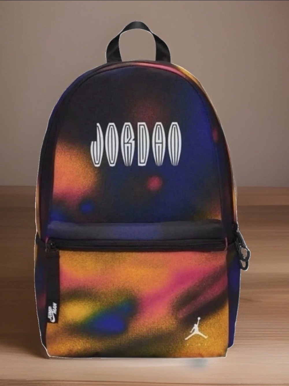 NIKE Backpack JORDAN MVP Multicolored Gradient Jumpman Nylon 13" Laptop Pocket